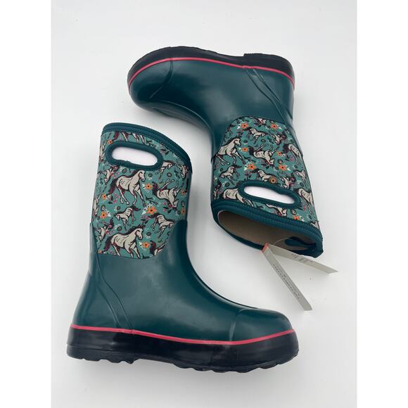 NIB BOGS Classic II Solid Boot Kids Boot Unicorn Awesome Print - Size 5Y - Picture 2 of 7